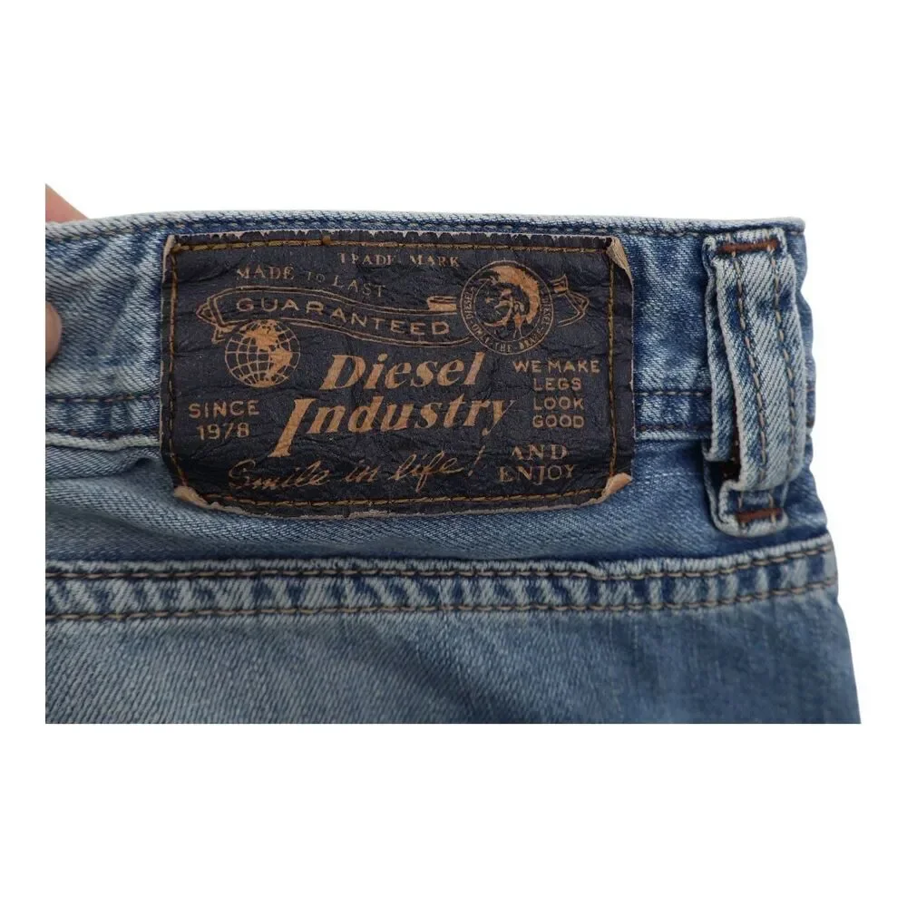 Diesel Larkee Relaxed Blue Regular Comfort Straight Jeans Mens Size 36 x 32